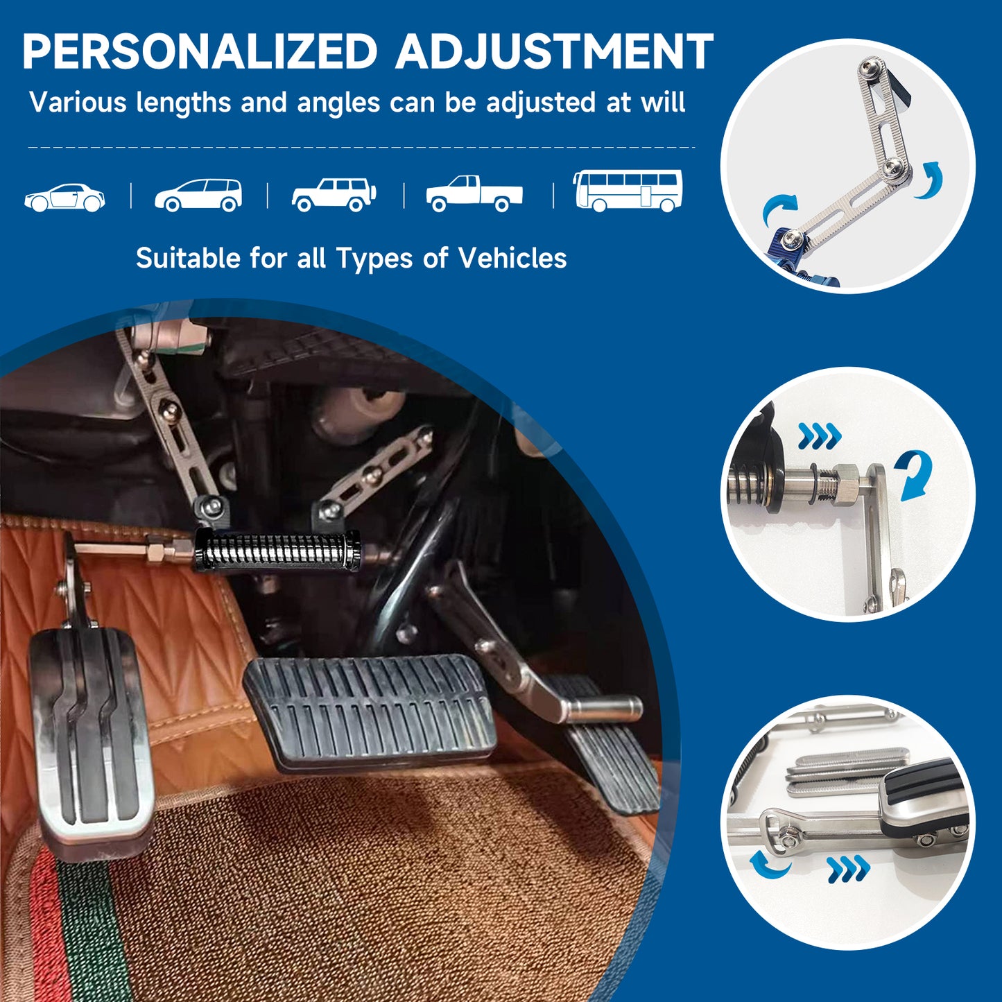 Driving Car Left Foot Accelerator Pedal for Handicapped