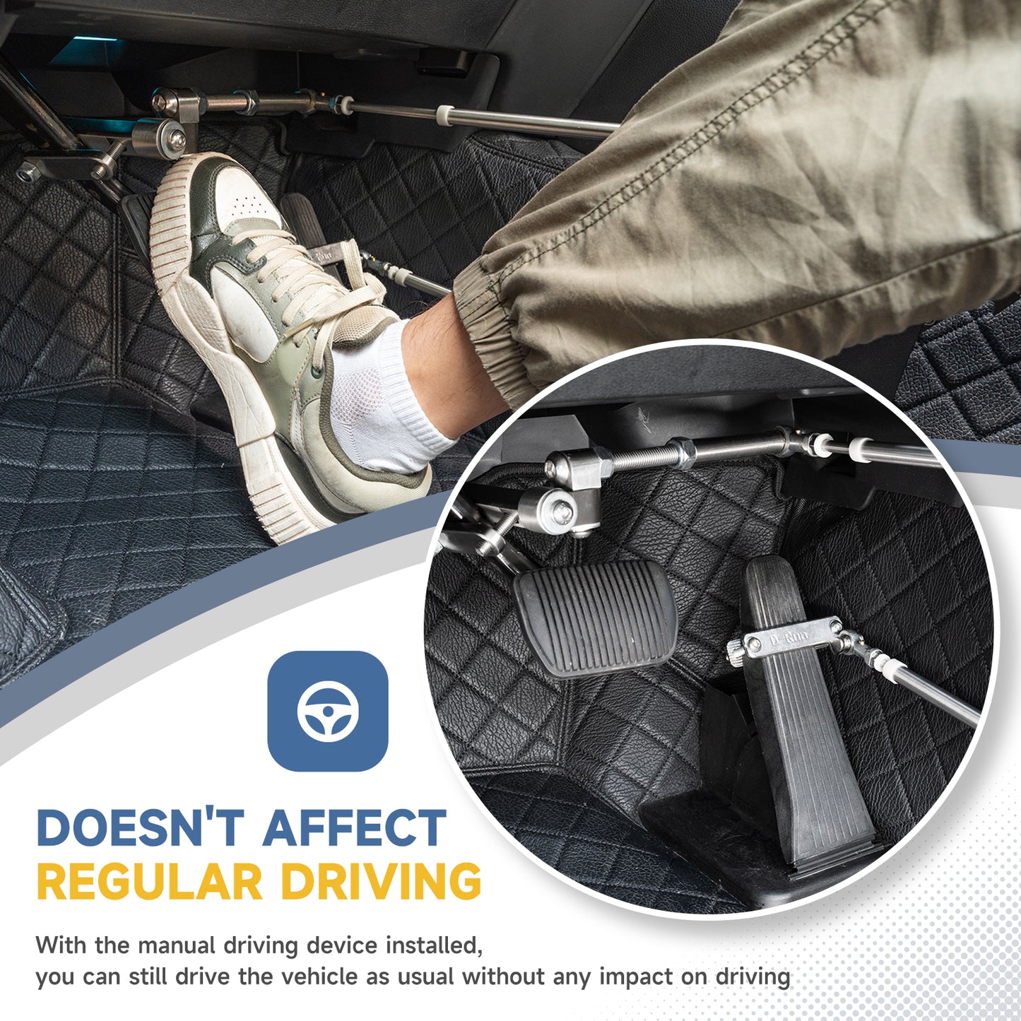 D-RUN 2 Handicap Driving Car Hand Controls with Good-quality
