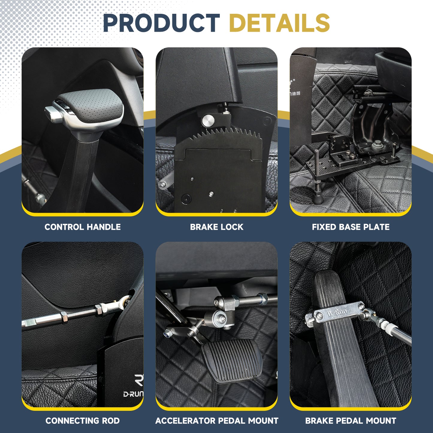 D-RUN 2 Handicap Driving Car Hand Controls with Good-quality