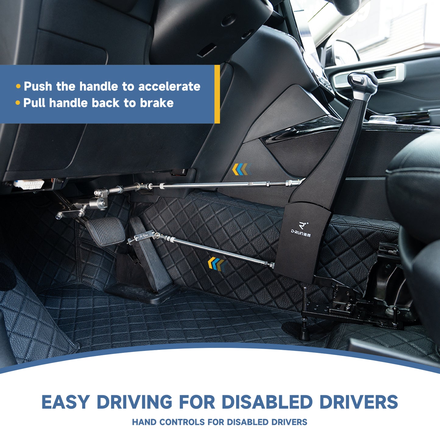 D-RUN 2 Handicap Driving Car Hand Controls with Good-quality