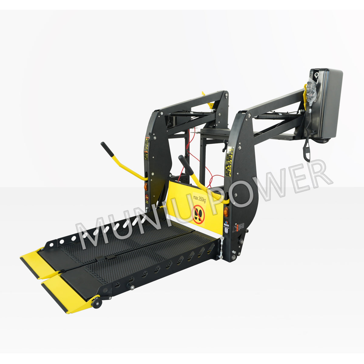 MNL3B Hydraulic Bus & Van Wheelchair Lift with Folding Platform, 400 kg / 880 lbs, 12V 24V DC - Wheelchair Accessible Vehicle Lift
