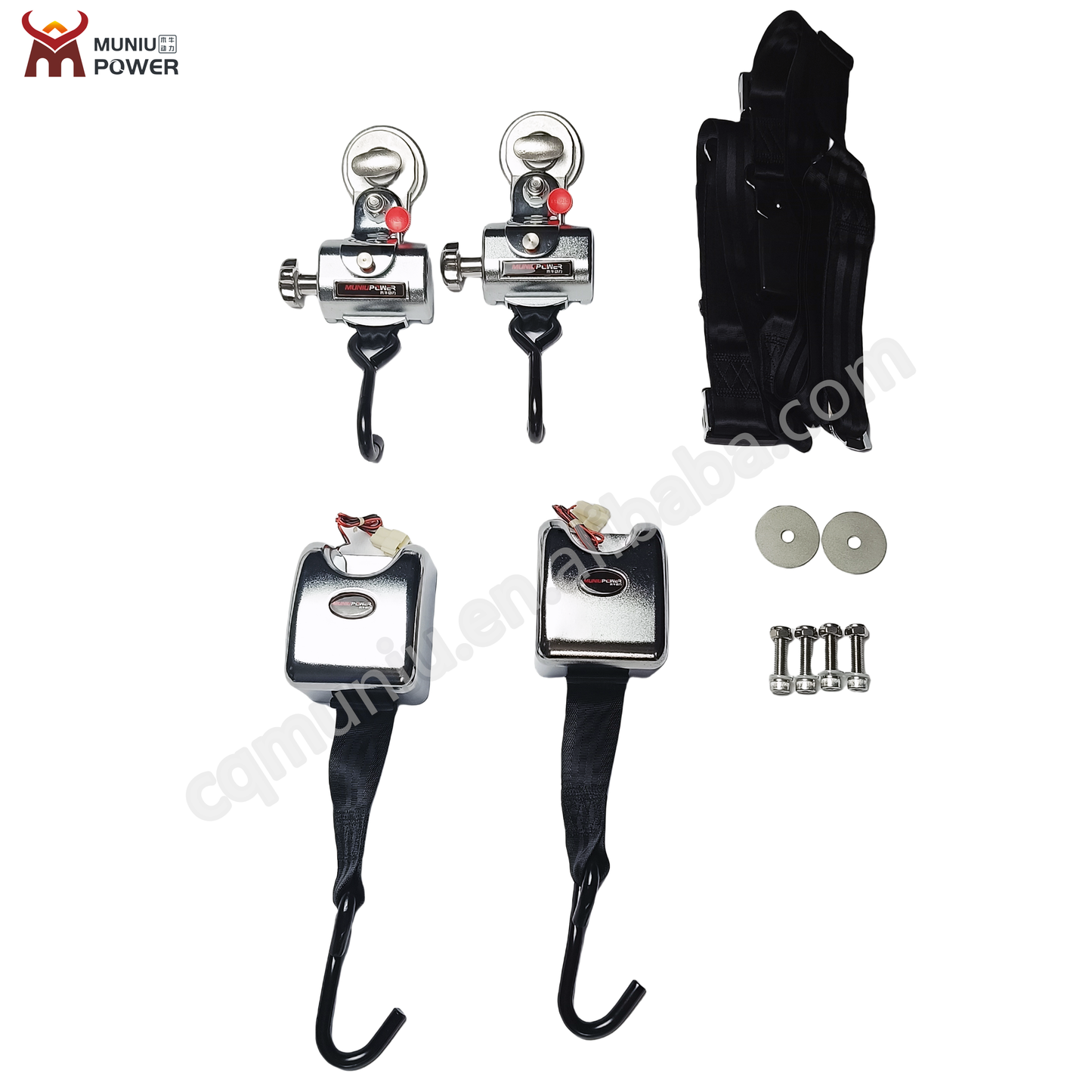 MPT-T301 Electric Release Tie Down System Wheelchair Retractor Wheelchair Restraint System