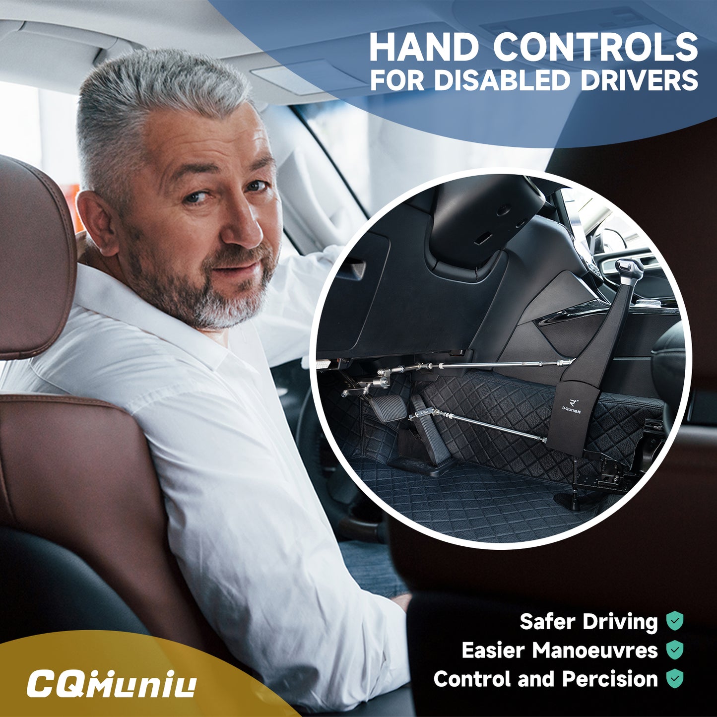D-RUN 2 Handicap Driving Car Hand Controls with Good-quality