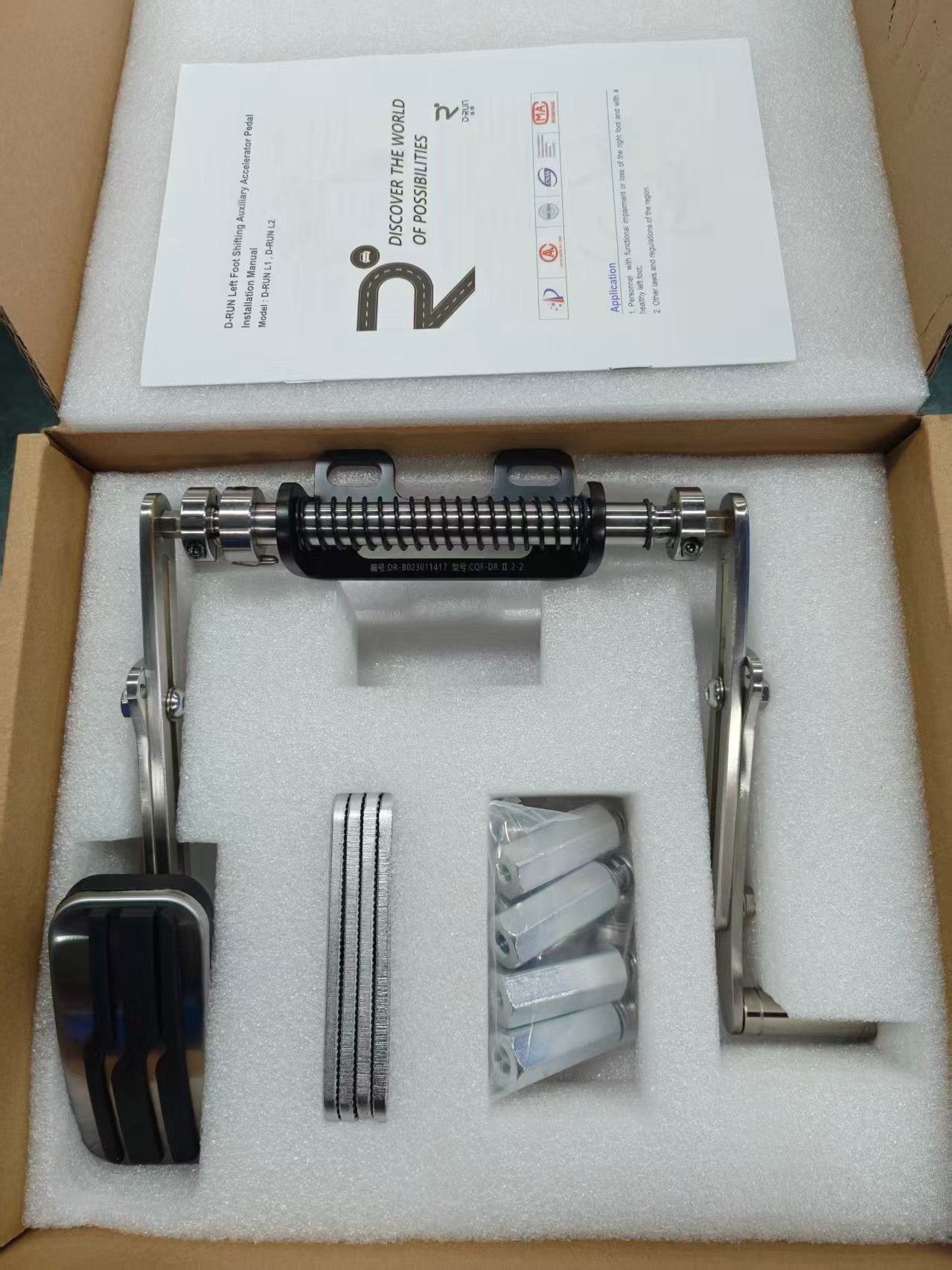 D-RUN-L2 Economy Left Foot Accelerator Pedal Drive Assist for Handicap Drivers