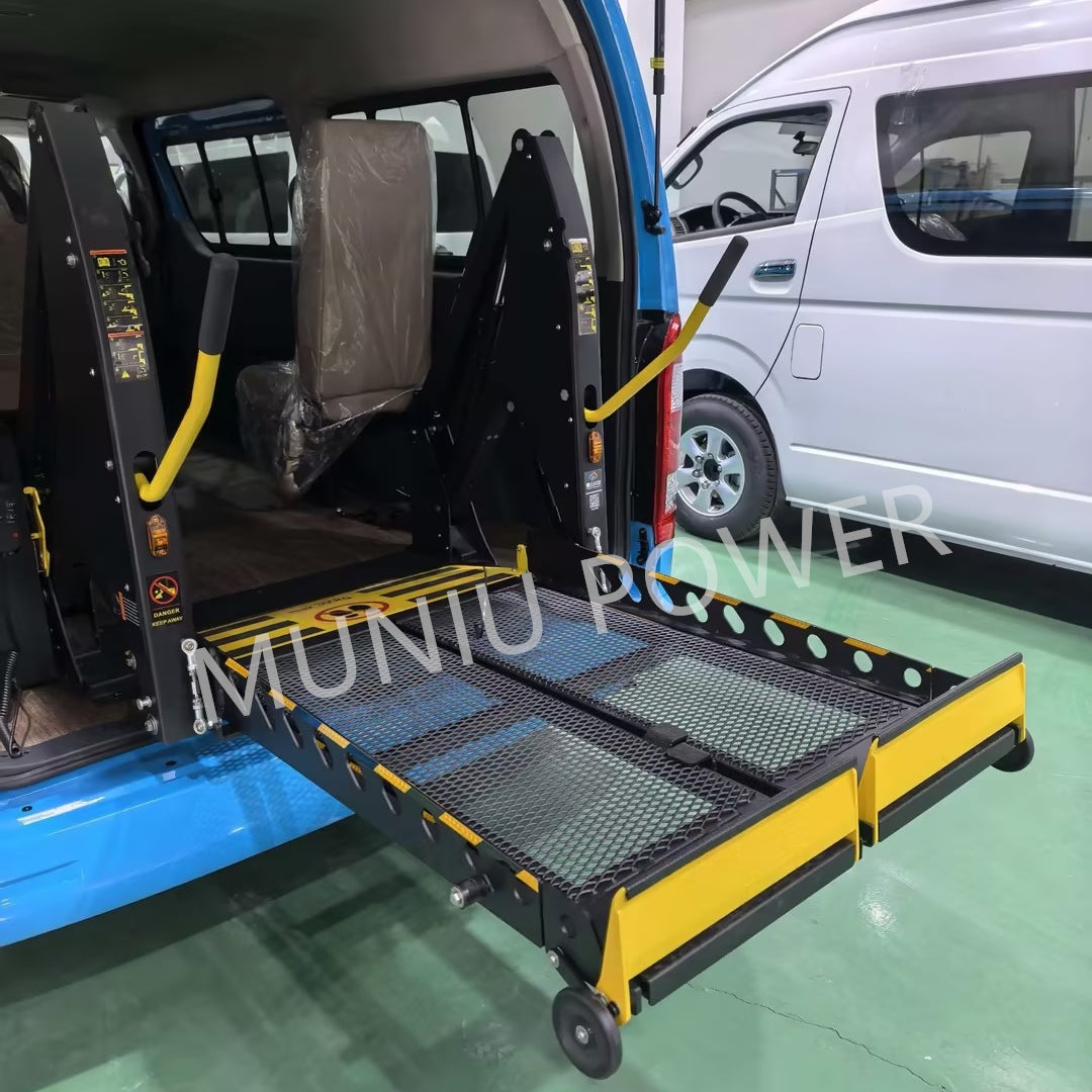 MNL3B Hydraulic Bus & Van Wheelchair Lift with Folding Platform, 400 kg / 880 lbs, 12V 24V DC - Wheelchair Accessible Vehicle Lift