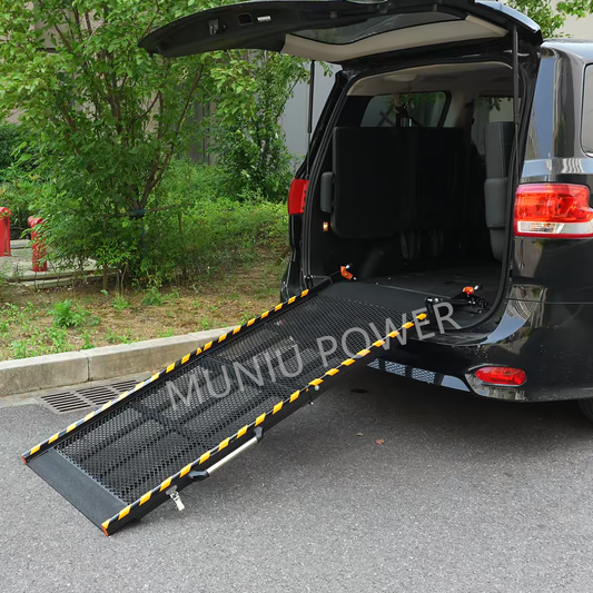 MR5A Manual Folding Wheelchair Ramp for Commercial Vans — Aluminium Frame, 350kg Capacity, 2-Fold & 3-Fold Options, Gas Spring Assisted