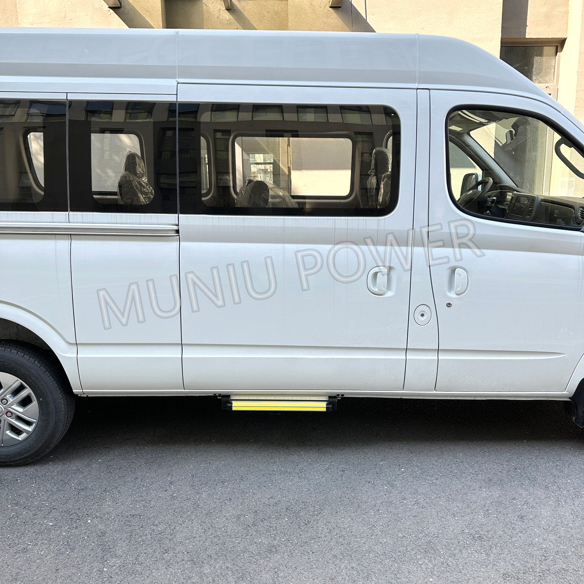 SEF Electric Retractable Running Board for Van Bus RV Ambulance | All-Aluminum Slide Step | Door-Linked Auto Deploy | 250kg Load | CE ECE R10 Certified | OEM Available
